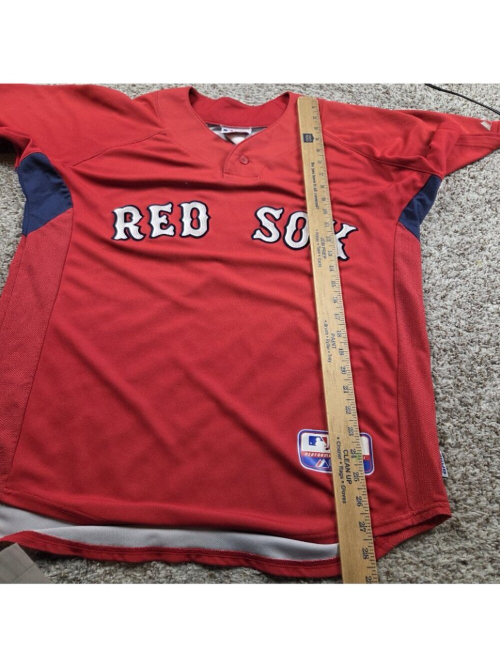Majestic Jersey Boston Red Sox Adult Cool Base Mens Large ? Baseball #3 Rafaela - Picture 3 of 6